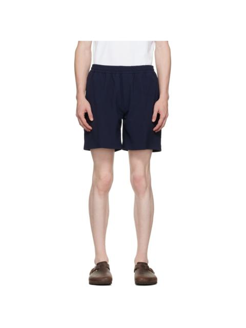 SECOND/LAYER Navy Madero Boxer Shorts