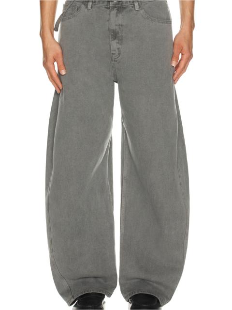 LE17SEPTEMBRE Garment Dyed Curved Jeans