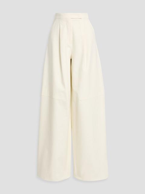 Max Mara Avoriaz cotton-blend wide-leg pants