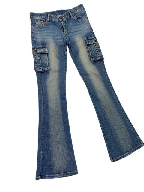 Other Designers Vintage - Flared Sweet B Cargo Multipocket Denim Pant