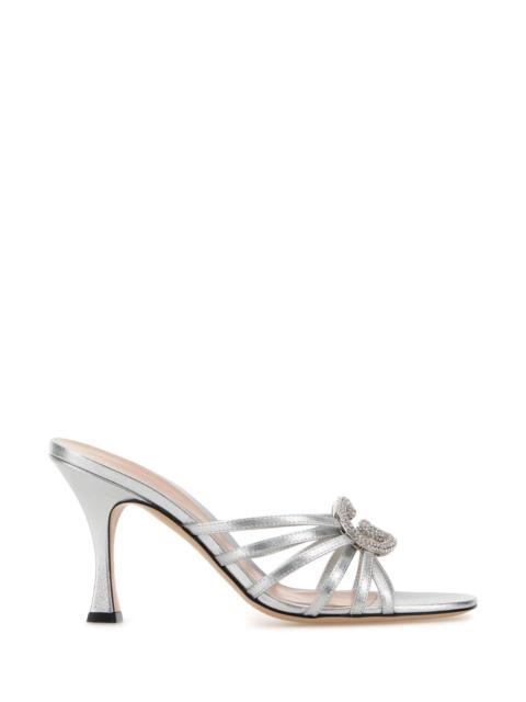 GUCCI Gucci Women Silver Leather Mules