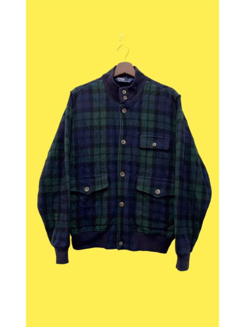 Other Designers Vintage polo ralph lauren tartan wool jacket/winter jacket