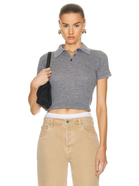 GUEST IN RESIDENCE Shrunken Polo Top