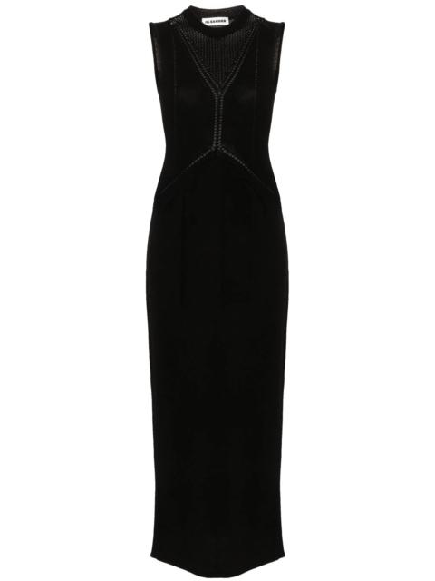 Jil Sander crew-neck knitted maxi dress