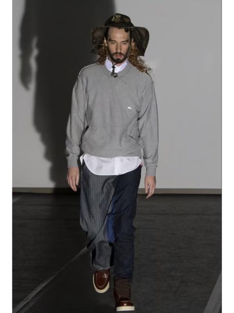 Comme Des Garçons SS13 Runway Drop Crotch Asymmetric Two tone Jeans