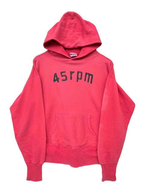 Kapital Vintage 45RPM Red Sun Faded Distressed Baggy Boxy Hoodie