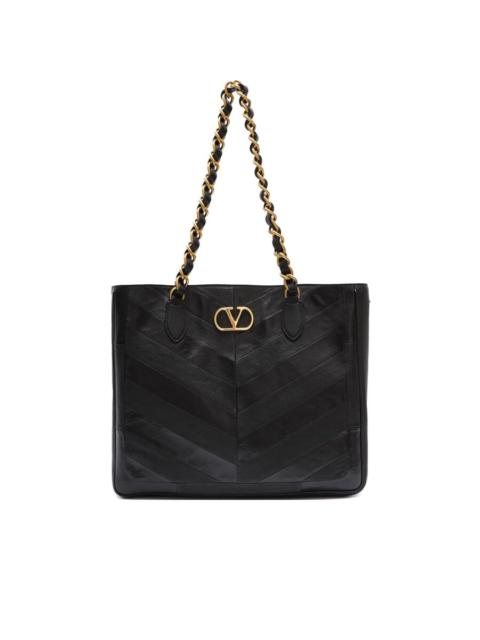 Valentino Valentino Garavani Laseine Leather Shoulder Bag