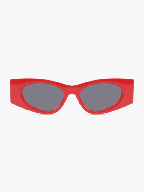 Alaïa AA0075S CAT EYE RECTANGULAR SUNGLASSES | RED
