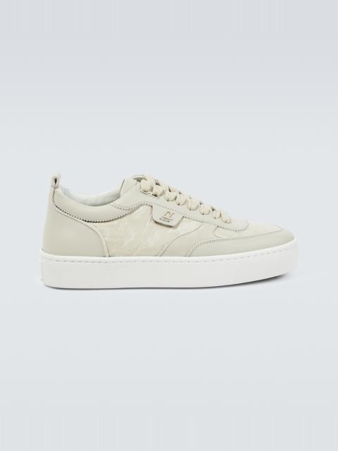 Christian Louboutin Happyrui leather-trimmed sneakers