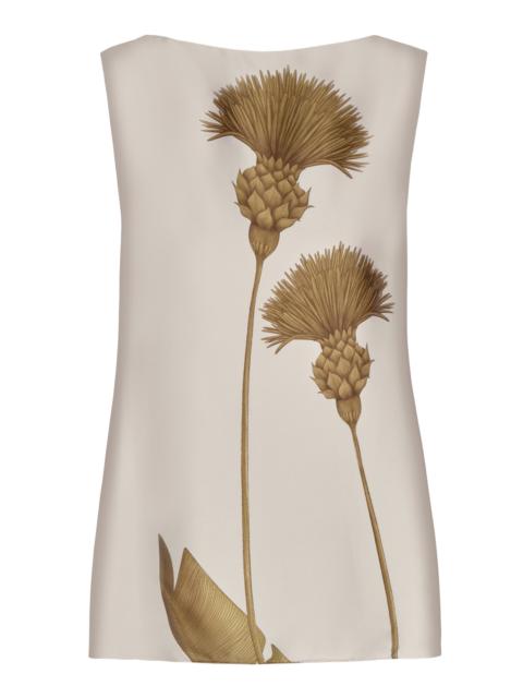 ANDRES OTALORA El Lenguaje Dandelion-Printed Top green