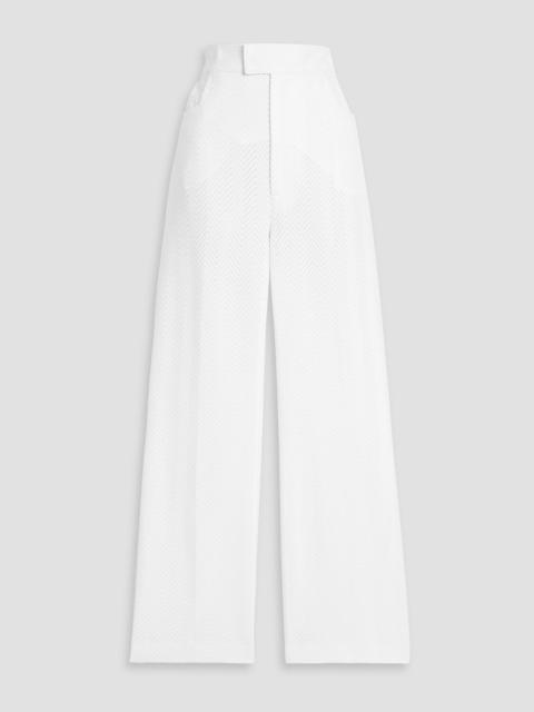 Missoni Crochet-knit cotton-blend straight-leg pants