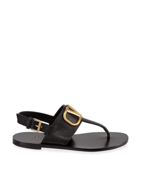 Valentino V-LOGO Leather Thong Sandal