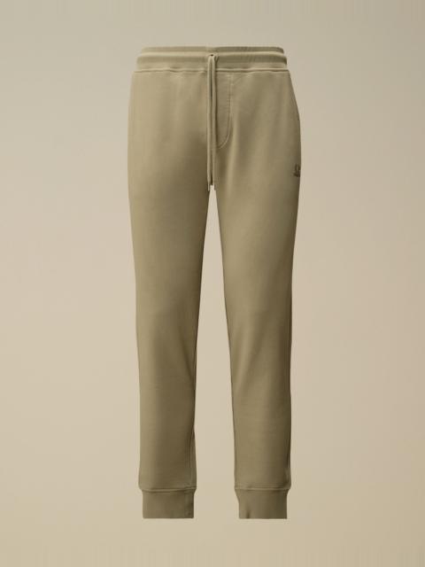 C.P. Company Brushed and Emerized Diagonal Fleece Logo Sweatpants