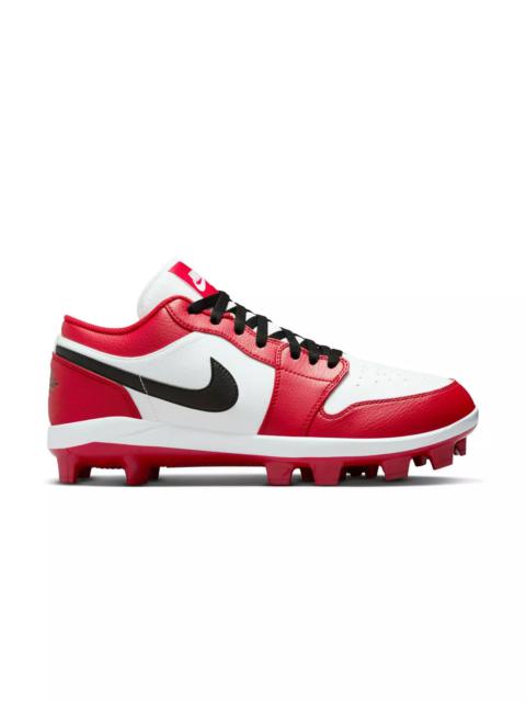 Jordan 1 Retro MCS Low "Gym Red/Black/White" Men's Baseball Cleat