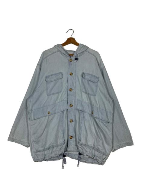 Other Designers Japanese Brand - BELLE ELLENSEN Hooded Four Pocket Jacket Oversized #0122-C7