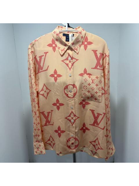 Louis Vuitton Louis Vuitton Silk All-Over Print Shirt