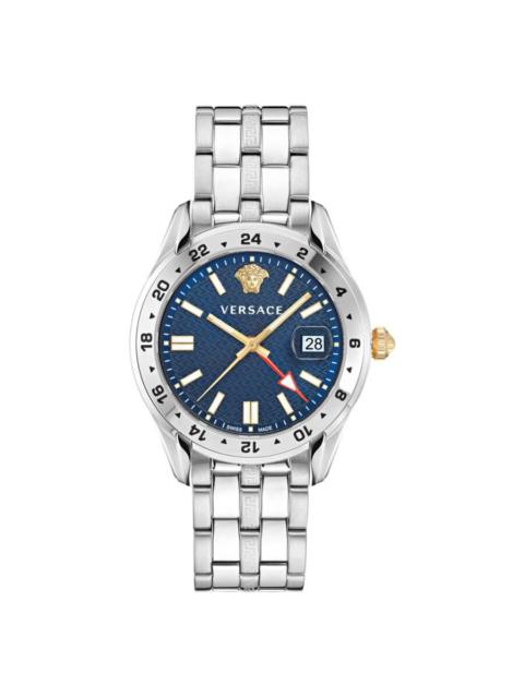 VERSACE Versace Greca Time GMT Quartz Blue Dial Men's Watch VE7C00523