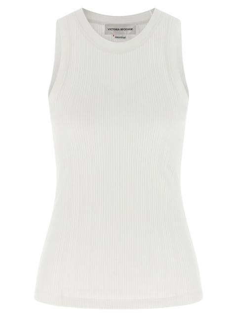 Victoria Beckham Rib Tank Tops White