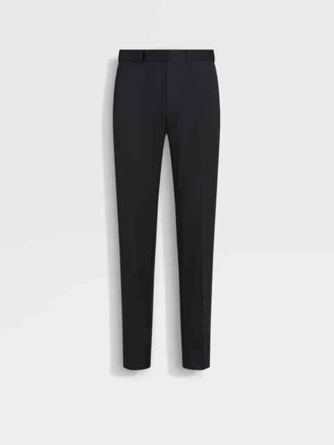 ZEGNA BLACK CENTOVENTIMILA WOOL PANTS
