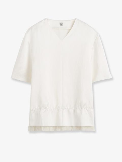 TOTEME Toteme Pullover Satin Top White Women