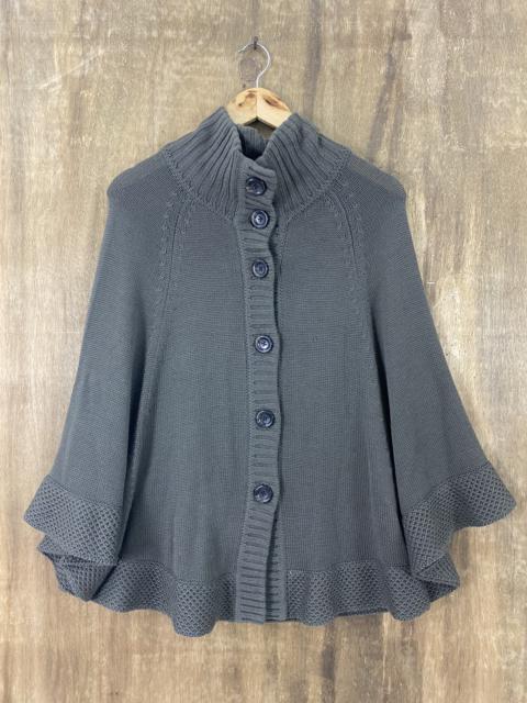 Other Designers Homespun Knitwear - Vingt-Trois Arrondissements Dark Green Knitwear Capes #1463