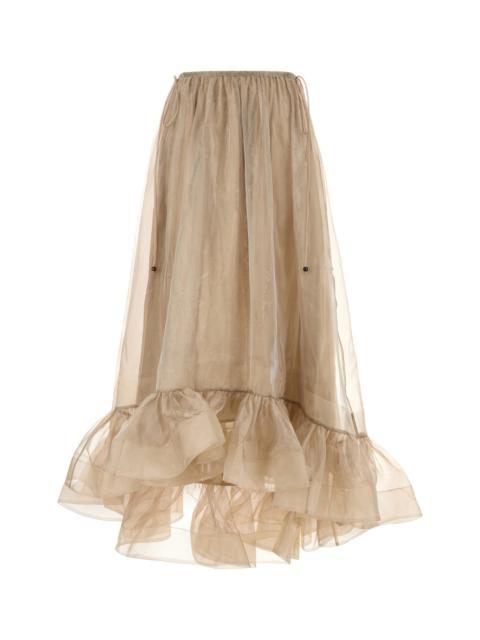 Zimmermann Cappuccino organza Dawning skirt