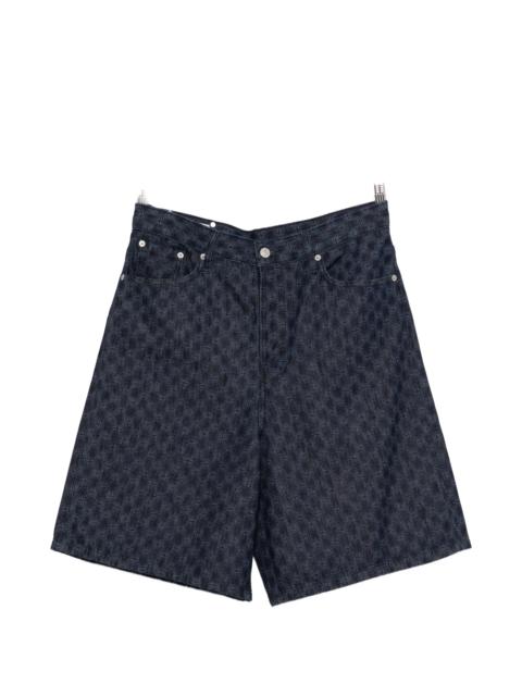 Dries Van Noten Dries Van Noten Patterned Denim Shorts