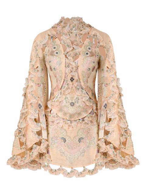 Zimmermann REBELLION SCALLOP MINI DRESS