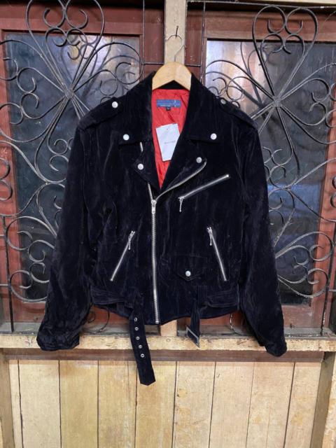 Other Designers Japanese Brand - Suggestion Double Collar Perfecto Velvet Rider Jacket