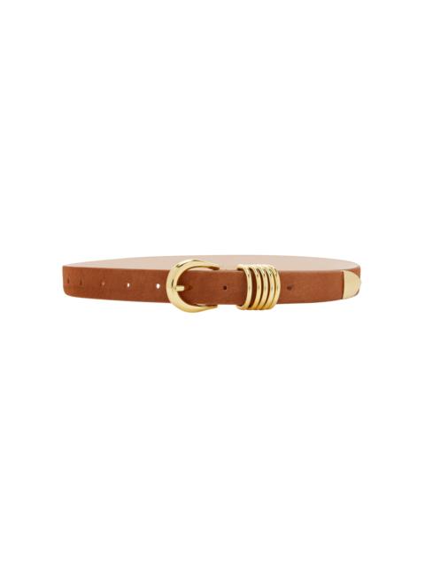 DÉHANCHE Hollyhock Pony Hair Belt brown