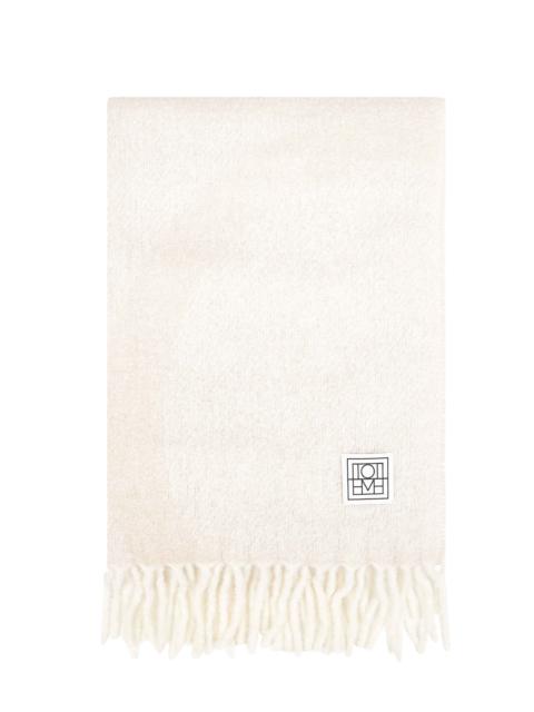 TOTEME Ecru and white monogram jacquard scarf