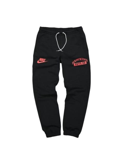 Nike Nike X Stranger Things Sweat Pant 'Black Red' CQ3656-010