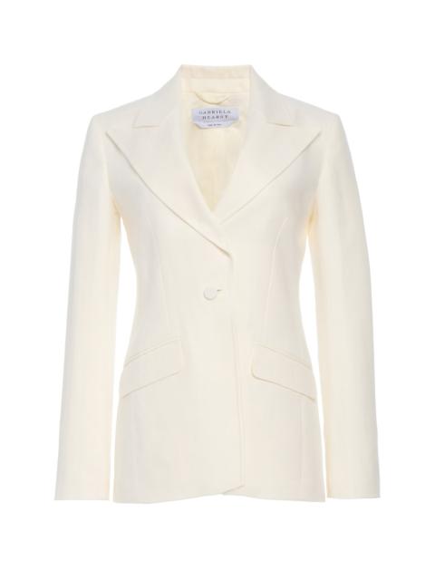 GABRIELA HEARST Leiva Blazer in Ivory Linen Twill