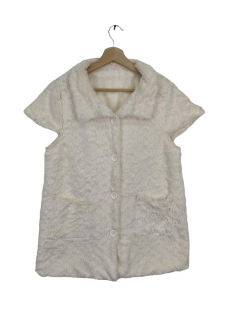 Other Designers Vintage - Vintage Shag Shaggy Cardigan Short Sleeve