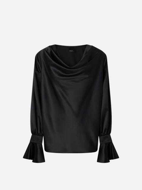 PINKO RELAXED-FIT SATIN BLOUSE
