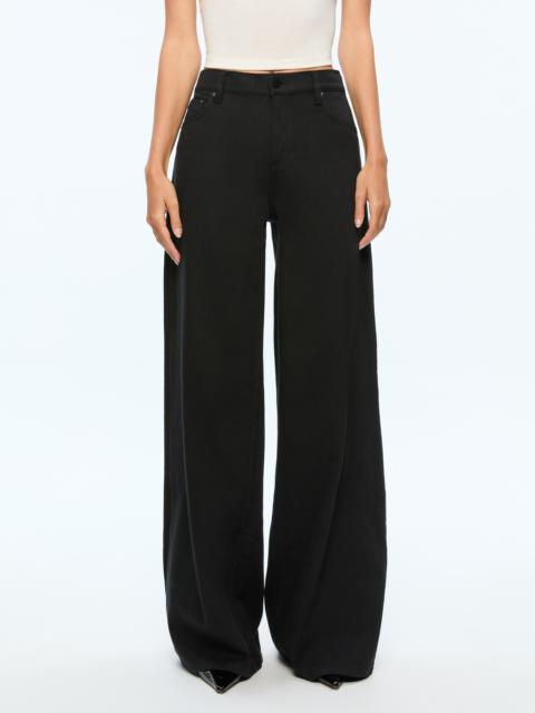 Alice + Olivia HARPER MID RISE SUPER BAGGY JEAN