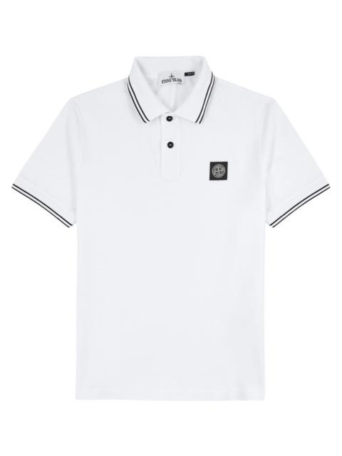 Stone Island Piqué cotton polo shirt