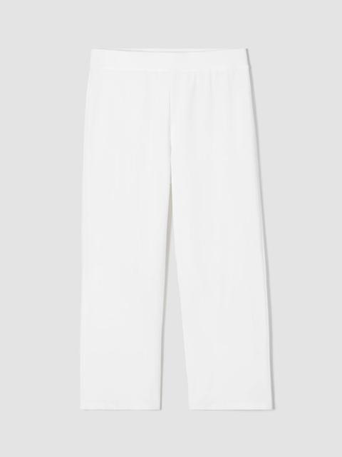 EILEEN FISHER Washable Stretch Crepe Straight Pant with Yoke