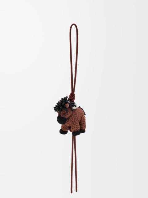 Loewe Horse charm in felt