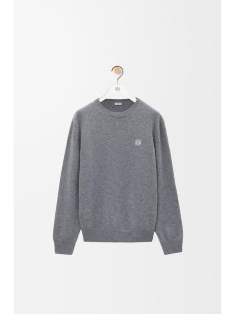 Loewe Loewe Wool Crewneck Knitwear Grey Men