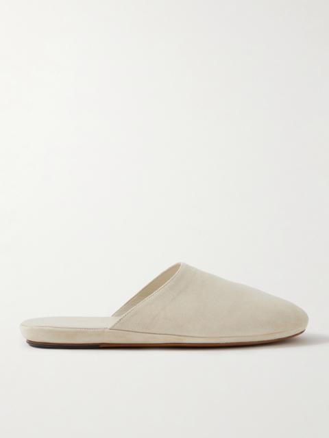 The Row Franco Suede Slippers