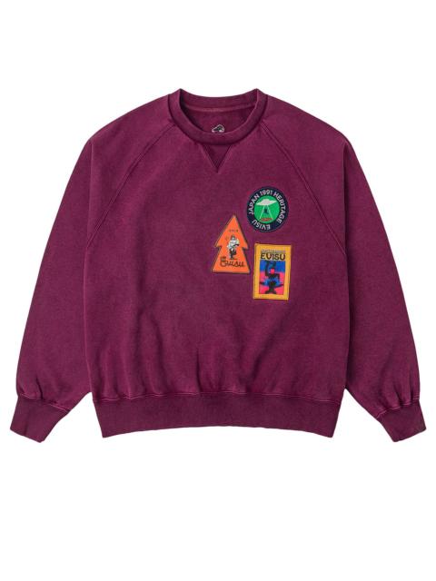 EVISU American "Ebisu" Patch and Seagull Embroidery Relax Fit Sweatshirt