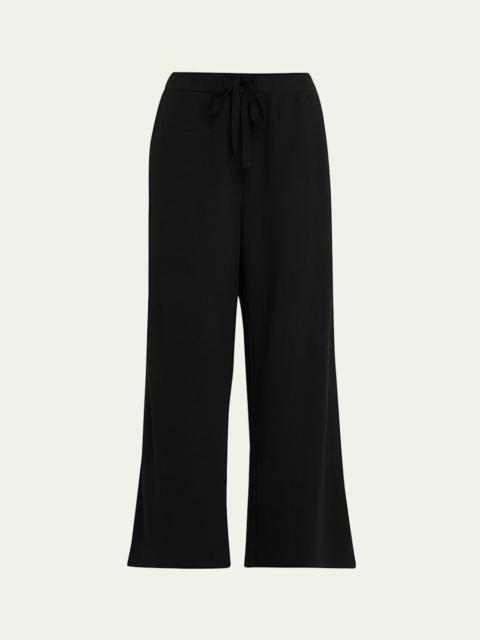 EILEEN FISHER Straight-Leg Waffle Double Knit Pants