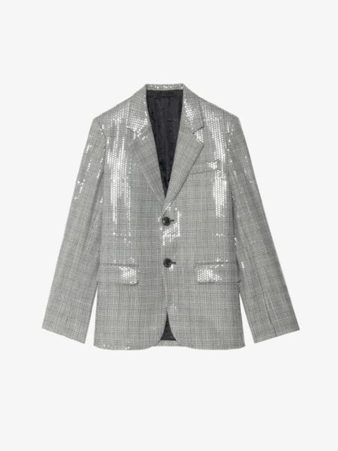 Zadig & Voltaire Vanille Sequin Blazer