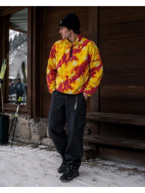 SALOMON Vintage 90s Salomon Tie-dye Half-zip Fleece Pullover