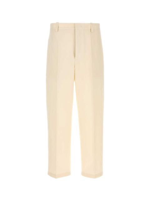 Jil Sander Jil Sander Men Ivory Cotton Pant
