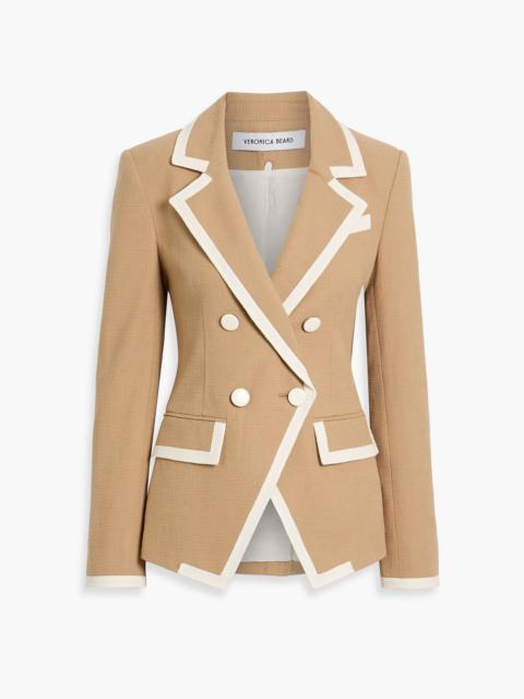 VERONICA BEARD Edison Dickey double-breasted cotton-blend tweed blazer