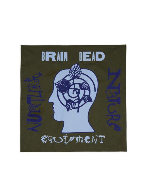 BRAIN DEAD Brain Dead Equipment Nature Nurture Bandana - Green