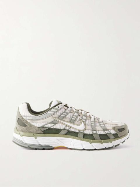 P-6000 Suede, Leather and Mesh Sneakers