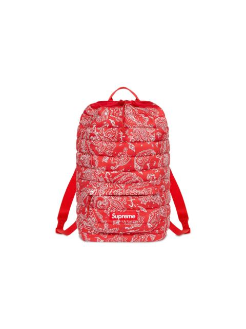 Supreme Supreme Puffer Backpack 'Red Paisley'